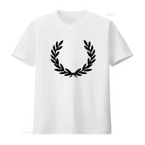 Laurel Wreath Winner Motif Fun T shirt Design Print vintage Washed Versatile Casual Soft Stret L black