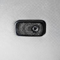 Car ceiling Microphone Cover, Speaker Audio Trim, Dashboard Decoration, Ford border Silver Driver Silver Rear Mic 1pc gray