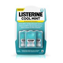 Listerine Pocketpaks, Cool Mint, 72 vnt. blue