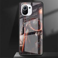 Glass Case For Xiaomi Poco X3 NFC 11 Lite 11T F3 M3 Redmi Note 11 10 9 8 Pro 10S 9S 9A 9C Phone Cover Landscape Ink Samurai Art Redmi Note 9S gray