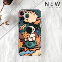 Astronaut Universe Funda Case For Apple iPhone 14 11 13 12 Pro 7 XR X XS Max 8 Plus 6 6S 14Pro Black Soft Phone Shell iPhone 6 6S gray