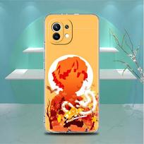 Clear Case For Xiaomi Mi Poco X3 NFC M3 Pro F3 F1 11 Lite 12 Note 10 11T 9T Transparent Phone Cover Demon Slayer Anime Redmi Note 9S blue