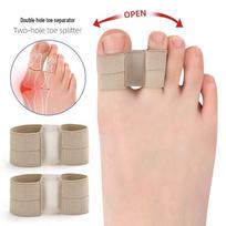 Elastingas kvėpuojantis silikoninis hallux valgus korektorius didžiajam pirštui - Nešiojamas apsauginis pirštų separatorius 1 piece - Painless Correction beige