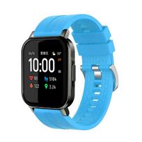 Silicone Watchband Strap Compatible for LS02 Smart Watch Bracelet Band Replacement Wristband blue