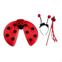 Ladybug Wing Costume Accessories for Show Party Holidays Performance Role Play red