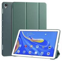 Tri-fold stand Cover For huawei Matepad 10.4 inch Matepad pro 10.8 inch huawei M6 10.8 inch PU Tablet Cover Smart Leather For Matepad Pro 10.8inch tamsiai žalia spalva