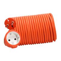 Sodo prailgintuvas 40m 1 lizdas b/u 10A 2x1 OWY IP20 oranžinis Rum-Lux PU/0003