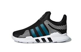Adidas Originals EQT ADV 360 I Fabric Slip Resistant Abrasion Resistant Low top Toddler Shoes Black Green CQ2872 23 black