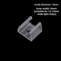 20PCS New 10/12/14/17/20mm LED Strip Fix Clips Connector For Fixing 2835 Neon Light 220V COB Plastic Buckle Flexible Accessories