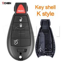 Remote Housing Cover For Chrysler Town Country For Jeep Grand Cherokee For Dodge Journey Ram Charger Caravan Magnum Key Shell black