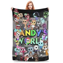 Dandys World Pebble Fleece Blankets Novelty Throw Blankets for Home Size: 75*100cm, Weight: 230 GSM black