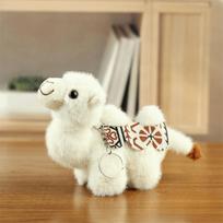 Pliušinis Pliušinis Kupranugaris Raktų pakabukas Mielas Stilius Gyvūno Raktų pakabukas Madingas Kimštas Kupranugaris Žaislas Rankinės Aksesuarai Style 3 beige
