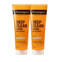 Neutrogena Deep Clean Facial Gel Cleanser, 100ml, 2 pcs orange