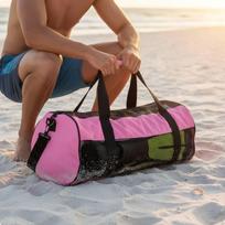 Scuba Gear Duffel Bag Detachable Shoulder Strap Mesh Dive Heavy Duty for Pink pink