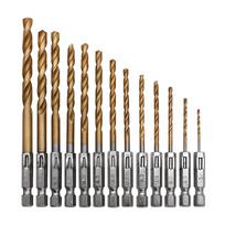 Hex Shank Twist Drill Bit Set for Electric Screwdrivers and Wrenches (1.5-6.5mm)