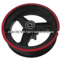 10x2.75-6.5 Electric Scooter Tire & Aluminum Alloy Disc Brake Wheel Hub - Black black