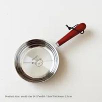 316 stainless steel pan fried egg artifact non-stick pan induction cooker special fried steak fried poached egg small frying pan gray