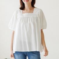 Dedra Biallet Embroidered Blouse Size 110 Tbe3436 white/1 beige