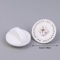 2 PCS Semi-automatic Double Tub Washing Machine Accessories Parts Timer Knob Switch Spin-drying Bucket Knob A3 white