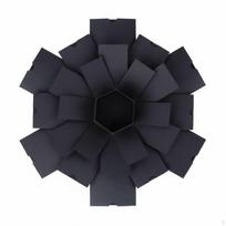 Explosion Gift Box, Hexagonal Multitier DIY Photo Scrapbook, Creative Surprise Birthday black