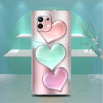 Clear Case For Xiaomi Mi Poco X3 NFC M3 Pro F3 F1 11 Lite 12 Note 10 11T 9T Transparent Phone Cover Love Bow Redmi Note 9S white