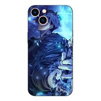 Black tpu Case For Samsung galaxy A6 A8 A9 2018 plus solo leveling Sung-Jin-Woo Samsung A8 2018 blue