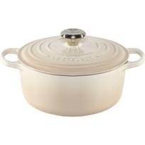 Ketaus puodas Le Creuset Signature 24 cm, 4,2 l, Meringue