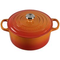 Le Creuset Signature apvalus ketaus puodas 22 cm, 3.3 l, oranžinis