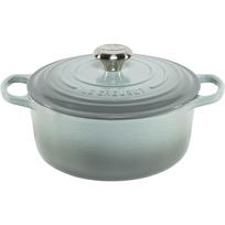 Ketaus puodas-troškintuvas Le Creuset Signature, apvalus, 24 cm, Sea Salt