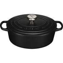 Ketaus ovalus troškintuvas Le Creuset Signature 27 cm, 4.1 l, matinė juoda