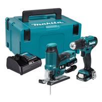 Akumuliatorinių įrankių rinkinys Makita CLX252SAJ 12 V (gręžtuvas-suktuvas, siaurapjūklis, 2x 2.0 Ah)