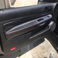 2*Juodas Priekinių Durų Porankio Skydelio Odinis Dangtelis VW Golf 4 MK4 Jetta 2-durų gray