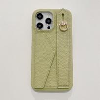 Wrist Strap Wallet Leather Case For iPhone 15 14 13 12 11 Pro Max Luxury Card Holder Protective Cover iPhone 13 gray