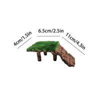Large Turtle Dock Aquarium Hiding Terrace Tortoise Resting Terrace For Turtle Reptile Frog Tortoise Terrapin Bearded Dragon gray