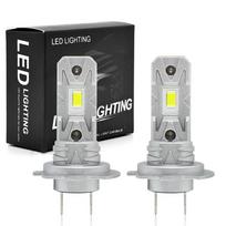 H7 LED Bulb Headlight Kit Mini Wireless for Car Headlamp Auto Diode Lamps H7 Led Turbo Automobile White 12V 6500K H7-2PCS gray