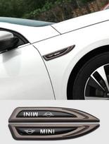 2Pcs For MINI Cooper JCW WORKS R55 R56 F55 F56 R57 R58 R59 Car Styling Door Side Fender Metal Badge Stickers Auto Accessories sfzkd77 ruda