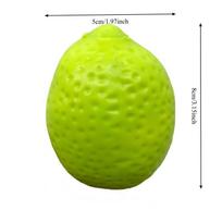 Crunchy Squishy Lemon Stress Ball Toy Crispy Handmade Color-Changing Lemon Squishy Fidget Ball ASMR Sensory Stress Relief Toy yellow