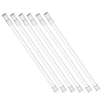 RV Tension Rods 6 Pack Adjustable Drill Curtain Rods 16 27.5 Inch for Camper Kitchen Closet balta
