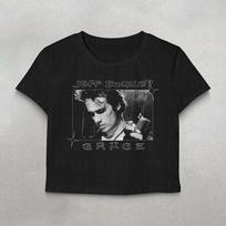 Jeff Buckley Crop Top, Alt rock tee, Cute crop tops, Retro graphics tees, Jeff Buckley shirt, 90s alt rock shirts, Trendy, Gifts for her 140 gray
