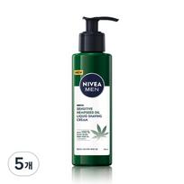 Nivea Men jautriai odai su kanapių sėklų aliejumi skystas skutimosi kremas 5 vnt. 200 ml black