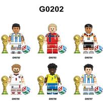 Futbolo serijos dėlionė maišelyje Statybiniai blokeliai Mini figūrėlės OPP maišelis Švietimo žaislų rinkinys vaikams Dovana