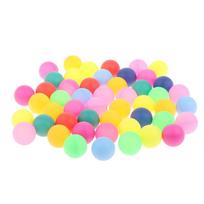 50 vnt. / pakuotė Spalvingi stalo teniso kamuoliukai 40 mm pramoginiai stalo teniso kamuoliukai yellow