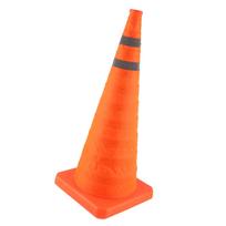 Sulankstomas eismo saugos kūgis 70x29x29cm Sulankstomas atspindintis saugos kelio parkavimo kūgis orange