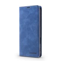 Leather Retro Wallet Flip Case For iPhone 16 15 14 Plus 13 Pro Max 12 Mini 16Pro 2024 Fundas Phone Cover Magnetic Hasp Card slot for iPhone 12 mėlyna