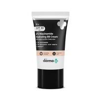 The Derma Co 2% Niacinamide Hydrating BB Cream Ivory With Hyaluronic Acid & Aquaxyl, 30 Gm, Medium Matte, All Skin Types black