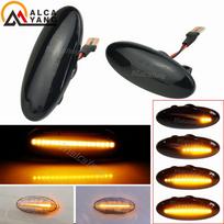 For Nissan X-trail Qashqai J10 Cube Juke Leaf Micra Micra K13 Note E11 Car Side Marker Light Dynamic LED Turn Signal Lamp black