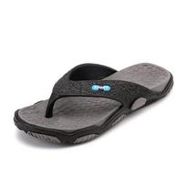 Summer Non-Slip Pinch Foot Cool Slippers Summer Casual Personality Flip-Flops Men Outdoor Wear Beach Tide 42 black