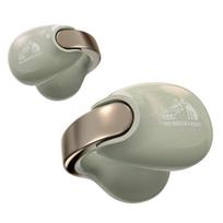 JVC Kenwood Victor Wireless Bluetooth Open Ear App 24 Hours Total Sound Salty Olive HA-NP1T-GN Earphones, Ver. 5.3, Ear, Cuff, Compatible, Multipoint,