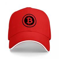 Bitcoin Logo Black Baseball Cap Unisex Women Adjustable Hat Crypto Fashion Streetwear Style Trendy Design Classic Fit Casual Wear One Size black