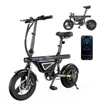 Foldable Electric Bike 14'' EB1S-250W-36V12Ah-with USB charging port-3 speeds-35 km/h-Range 50 km-With APP-Urban